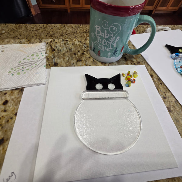 Kitty in a Fishbowl! Woodfeather Farm Winery Class!