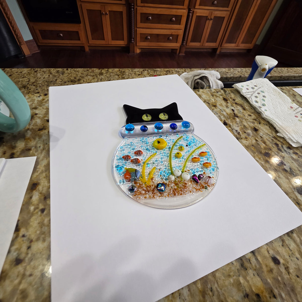 Kitty in a Fishbowl! Woodfeather Farm Winery Class!