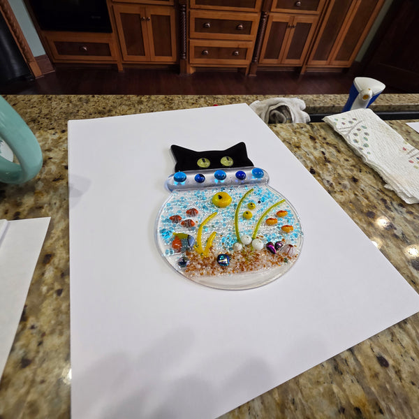 Kitty in a Fishbowl! Woodfeather Farm Winery Class!