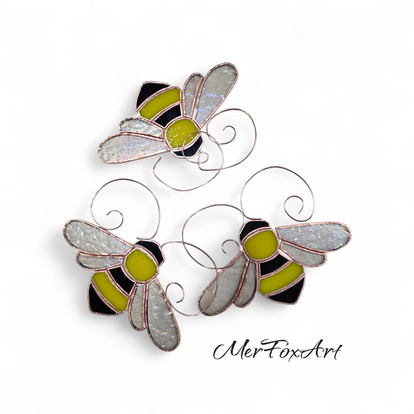Stained Glass Honeycomb or Bumblebee! ~ Woodfeather Farm Tasting Room 3/22