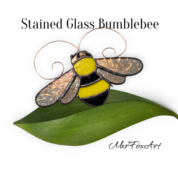 Stained Glass Honeycomb or Bumblebee! ~ Woodfeather Farm Tasting Room 3/22