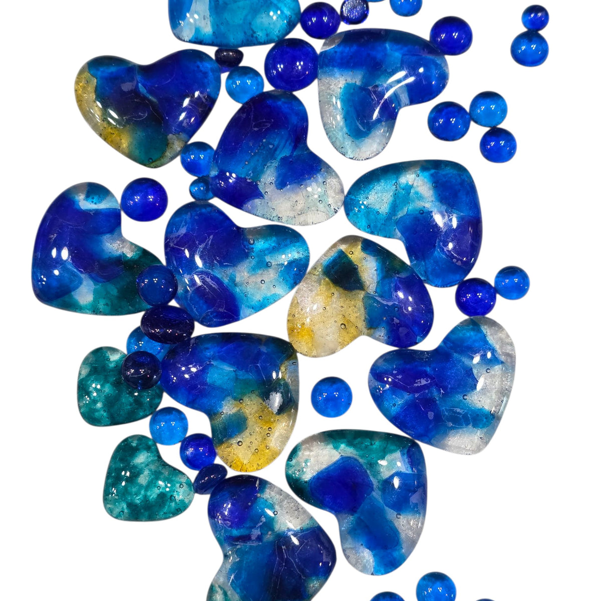 Kiln-Formed Glass Hearts – Made with Love, One at a Time