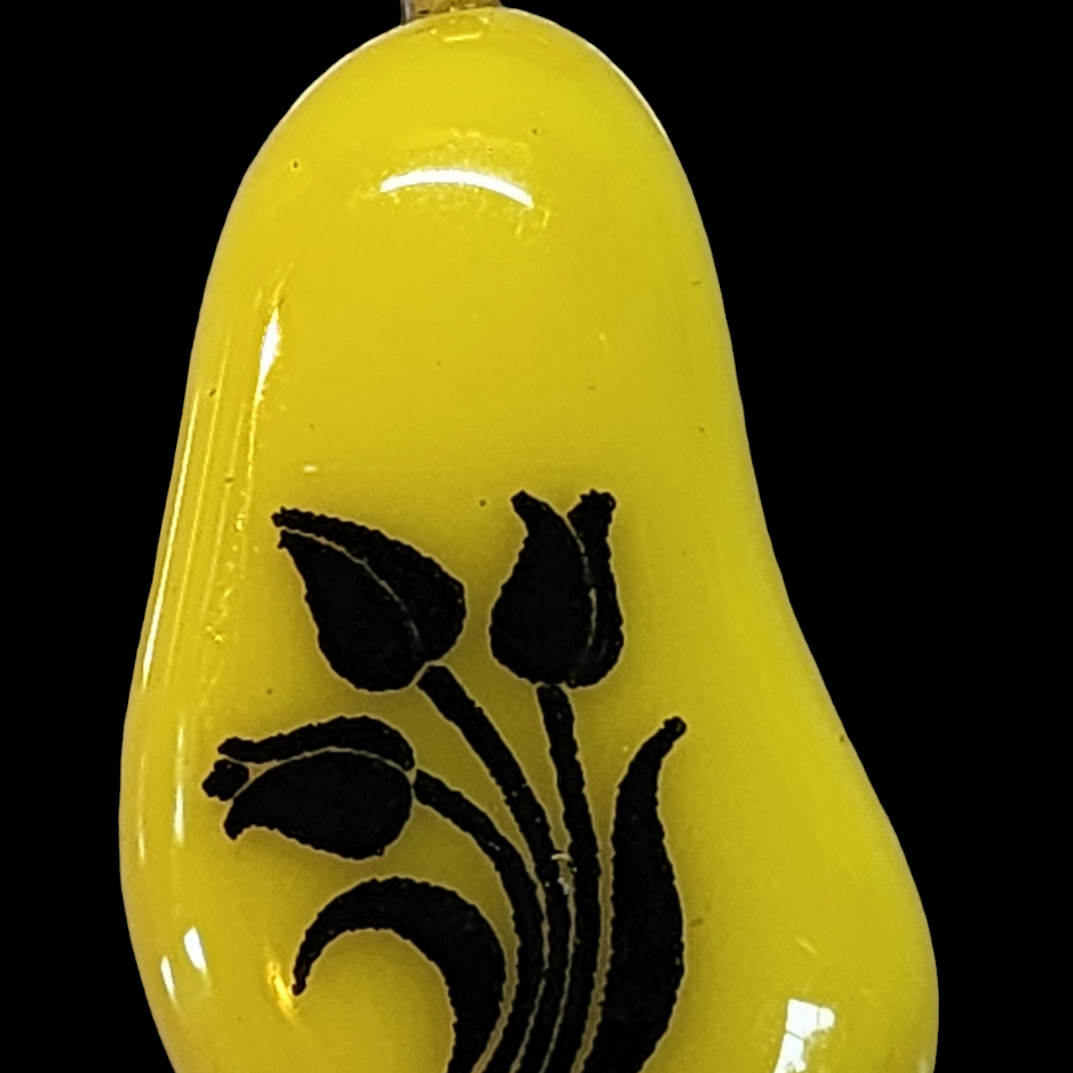 Tulip Kiln-Formed Glass Pendant