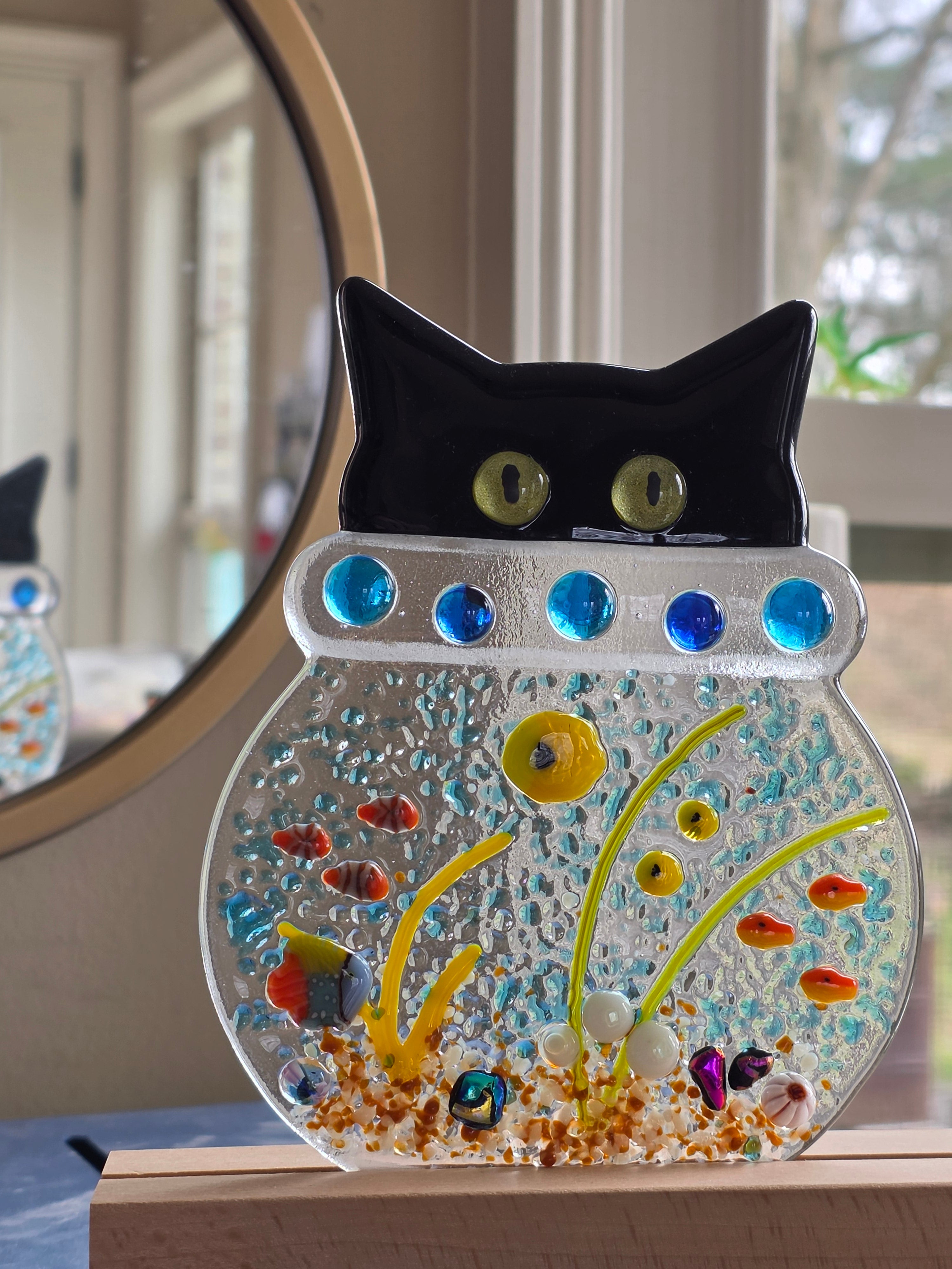 Kitty in a Fishbowl – MerFox Art